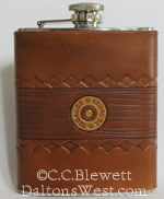 Leather Flask, 12 Gauge Design