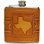 Leather Flask Texas Style