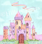 Fairy Castle Art by Hillary James