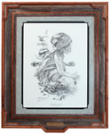 Hunting for Sand Dollars Framed Print