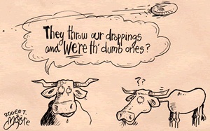 Cartoon from Roger Moore's Texas Calendar