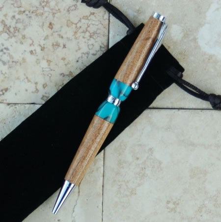 Mesquite and Turquoise Pen