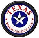 Texas Legends Wall Clock